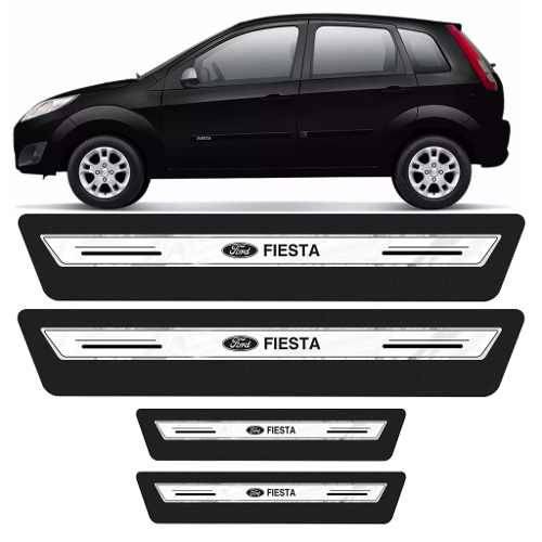 Soleira Porta Platinum Fiesta 03 04 2005 Á 2013 2014 - Prata