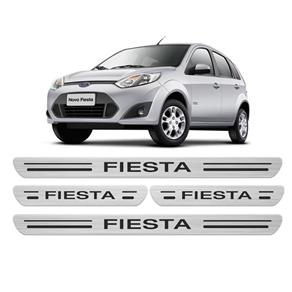 Soleira Porta Platinum Fiesta 03/04 2005 Á 2013 2014 - Prata