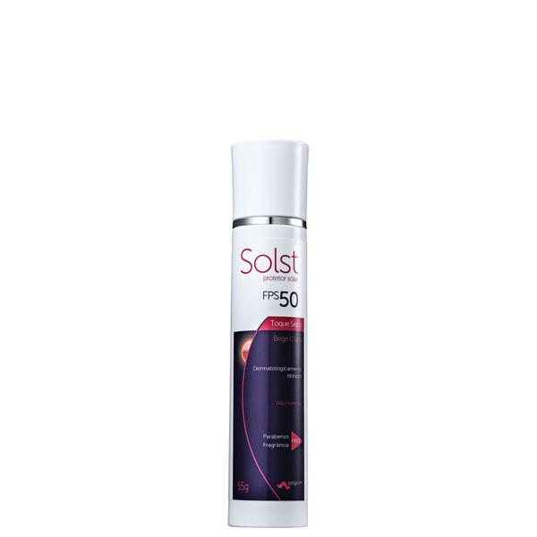 Solst Toque Seco Bege Claro Fps 50 Ppd 19.0 - Protetor Solar Facial 55g