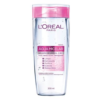 Solução de Limpeza Facial 5 em 1 L'Oréal Paris - Água Micelar 200ml