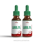 Solução De Lugol Inorgânico 5% 30ml Vidro Conta Gotas - 2un