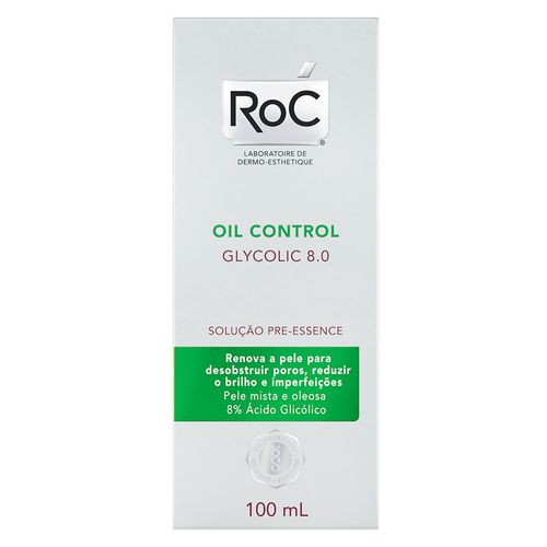 Solução para Limpeza Facial Roc Oil Control Glycolic 8.0 100ml