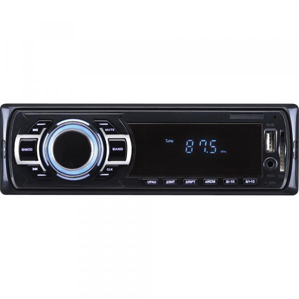 Som Automotivo com MP3 Player, Rádio FM, Entradas USB, SD e Auxiliar Naveg NVS 3068
