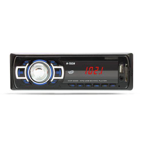 Som Automotivo MP3 Player H Tech HMP-2000 USB SD CARD FM Tela de LED