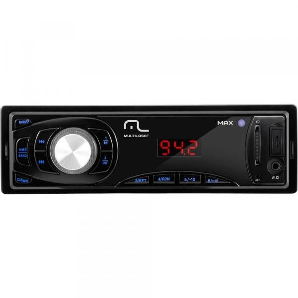 Som Automotivo Multilaser Max P3208 MP3 Player - Rádio FM Entrada USB Auxiliar/SD Card