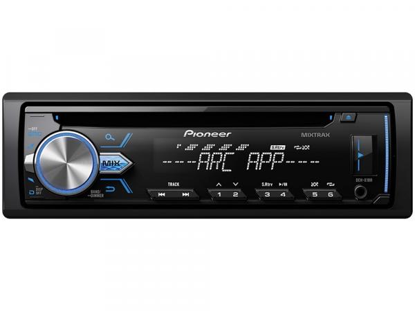 Som Automotivo Pioneer DEH-X1BR CD Player - MP3 Player Rádio AM/FM USB Auxiliar
