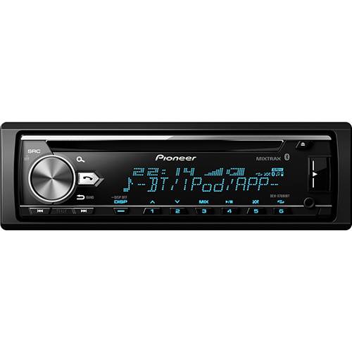 Som Automotivo Pioneer DEH-X7880BT com CD Player com Bluetooth USB Mixtrax
