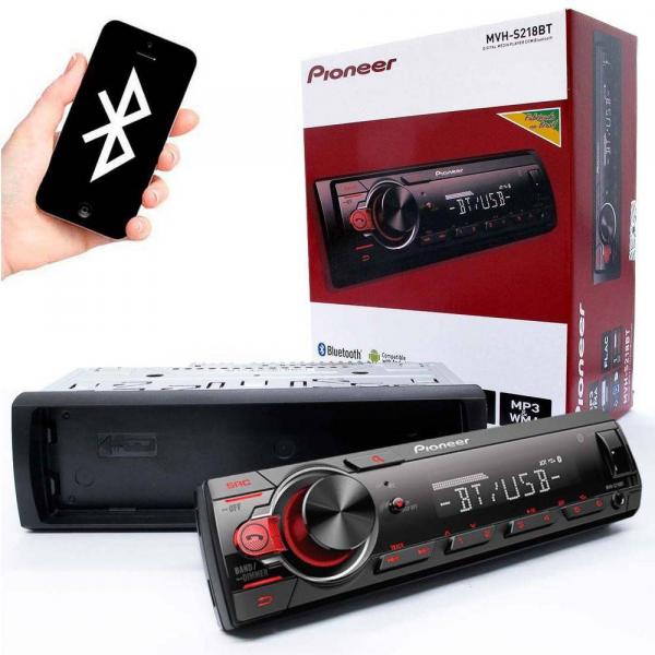 MP3 Player MVH-S218BT Pioneer Bluetooth, USB, Auxiliar - Pionner