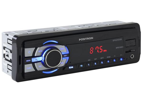 Som Automotivo Pósitron Sp 2210ub Mp3 Player - Rádio Fm Entrada USB Micro Sd Auxiliar