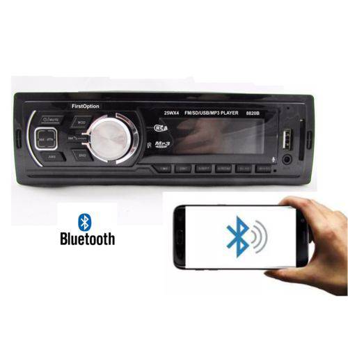 Tudo sobre 'Som Automotivo Radio Fm Mp3 Bluetooth Usb Sd Rca First Option'