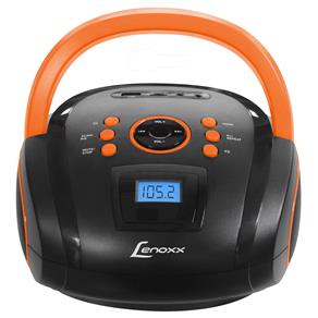 Som Portátil Boombox Lenoxx BD-108 PL com Entrada USB Cartão Micro SD Rádio FM e MP3 – 5W