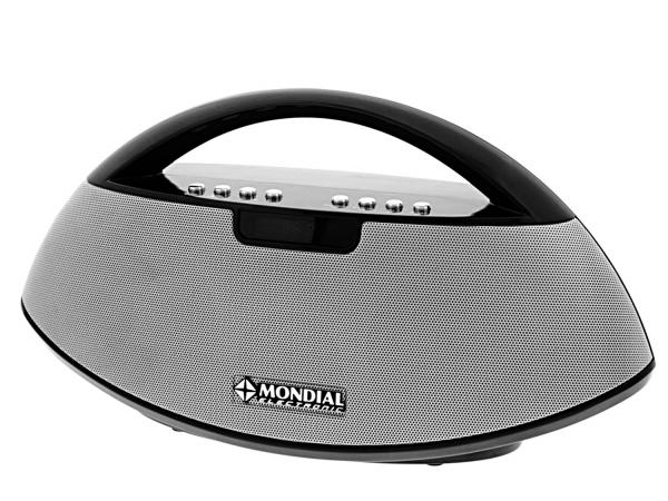 Som Portátil Mondial FM 15W RMS - Speaker Entrada SD e USB