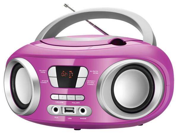 Som Portátil Mondial Rádio FM 6W CD - Display Digital BX-15 Up Entrada USB MP3