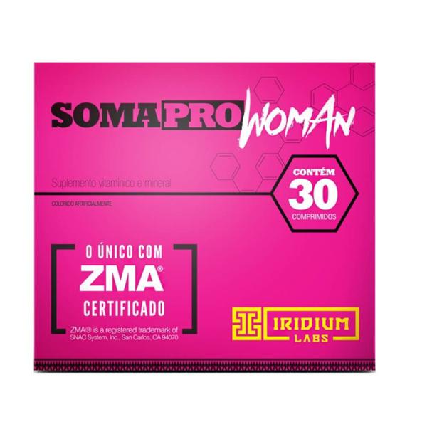 Soma Pro Woman ZMA Iridium Labs 30 Comprimidos