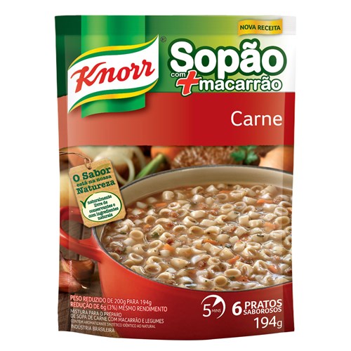 Sopa de Carne com Macarrão Knorr 195G