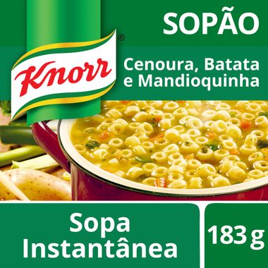 Tudo sobre 'Sopão Knorr Batata, Cenoura, Mandioca e Macarrão 183g'