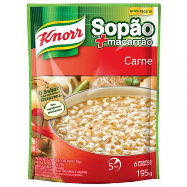 Sopão Knorr + Macarrão Carne 194G