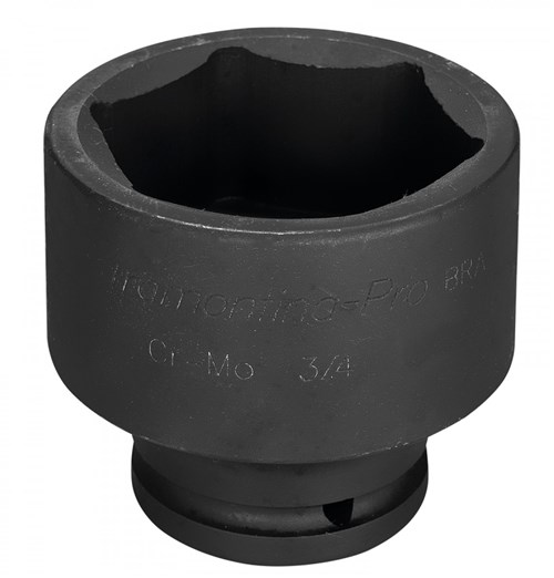 Soquete de Impacto Sextavado em Aço Cromo Molibdênio 1.7/8'' - Encaixe 3/4''