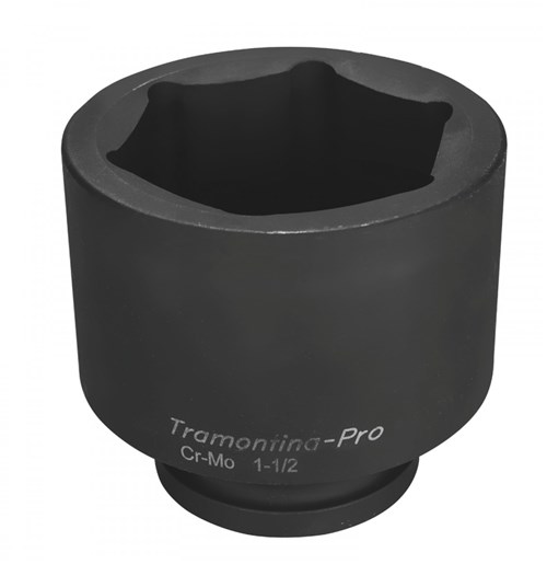 Soquete de Impacto Sextavado em Aço Cromo Molibdênio 90 Mm - Encaixe 1.1/2''