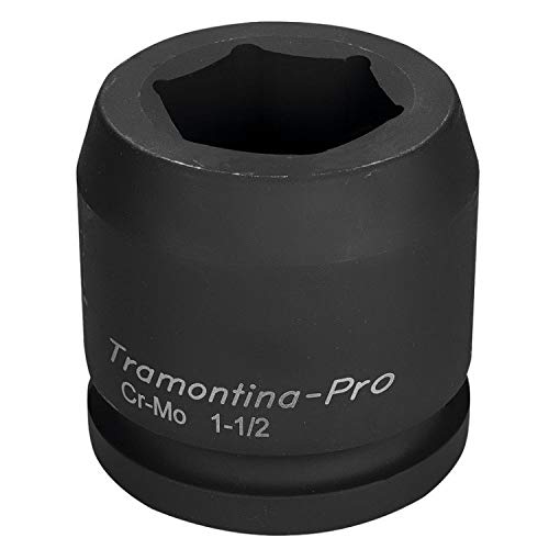 Soquete de Impacto Sextavado em Aço Cromo Molibdênio 50 Mm - Encaixe 1.1/2''