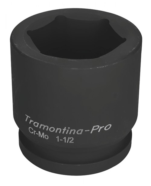 Soquete de Impacto Sextavado em Aço Cromo Molibdênio 60 Mm - Encaixe 1.1/2''