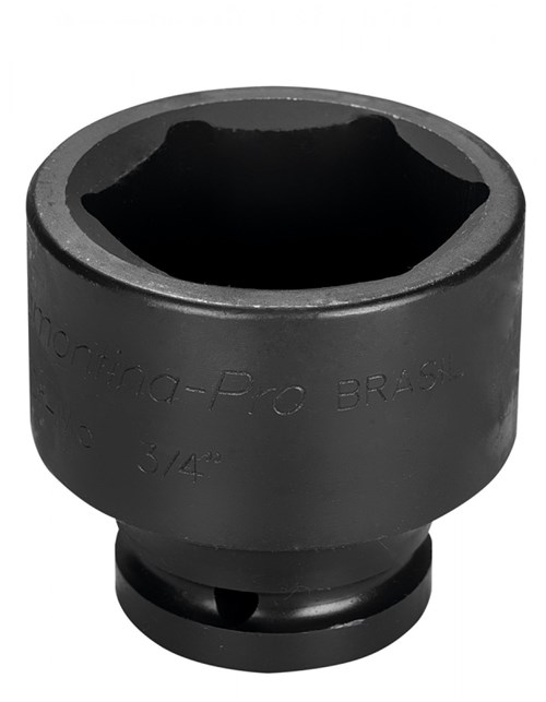 Soquete de Impacto Sextavado em Aço Cromo Molibdênio 1.1/4" - Encaixe 3/4''