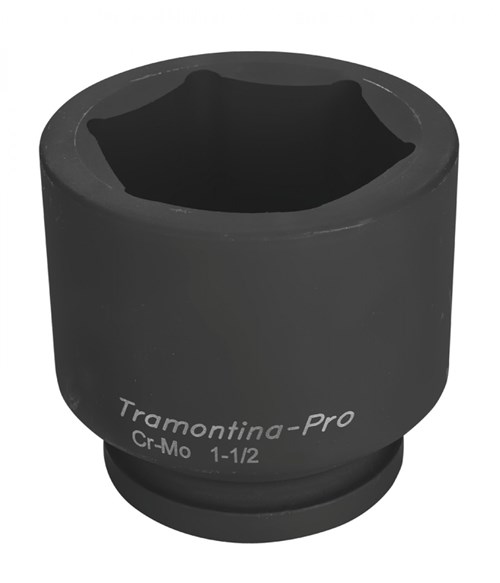 Soquete de Impacto Sextavado em Aço Cromo Molibdênio 75 Mm - Encaixe 1.1/2''