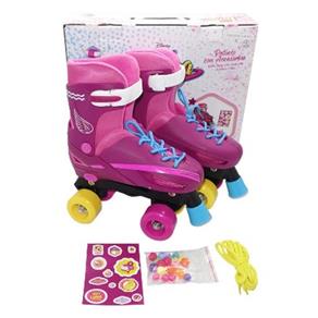 Sou Luna Roller Skate 4 Rodas Multikids - Rosa