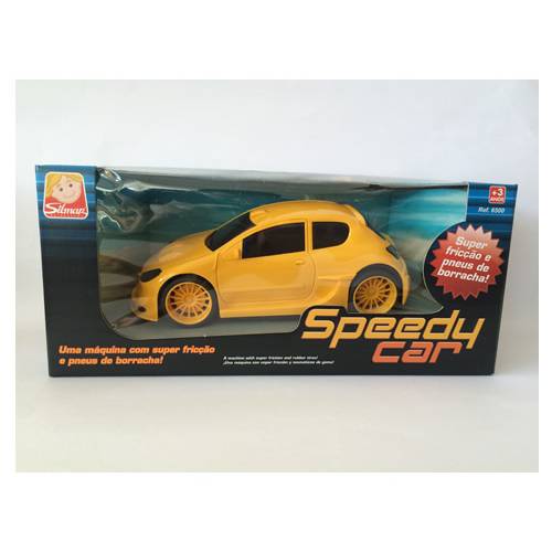 Speedy Car - Amarelo - C/ Fricção - Silmar Brinquedos