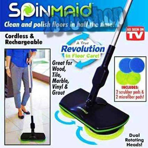 Spin Mop Maid Limpeza Recarregável Turbo Magica Sem Fio
