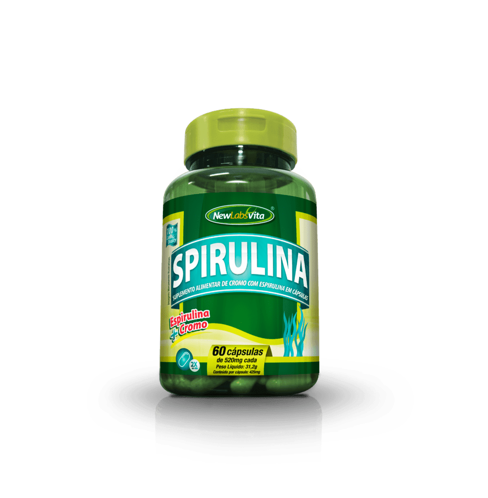 Spirulina - 60 Cáps - 520Mg (New Labs Vita)