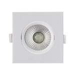 Spot de Embutir LED 5W Luz Branco Neutro Bivolt Quadrado Branco Startec