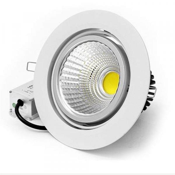 Spot LED COB 3W Embutir Redondo Direcionável Branco Frio - Brand