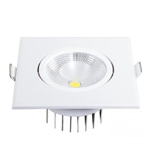 Spot LED Embutir Quadrado 6W Blumenau 6500K Luz Branca - Branco