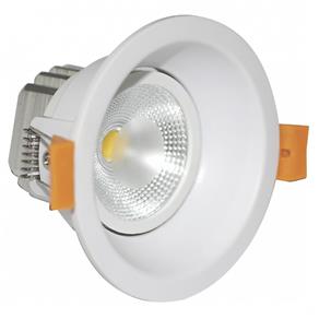 Spot LED Embutir Recuado Redondo 8W Blumenau 6500K Luz