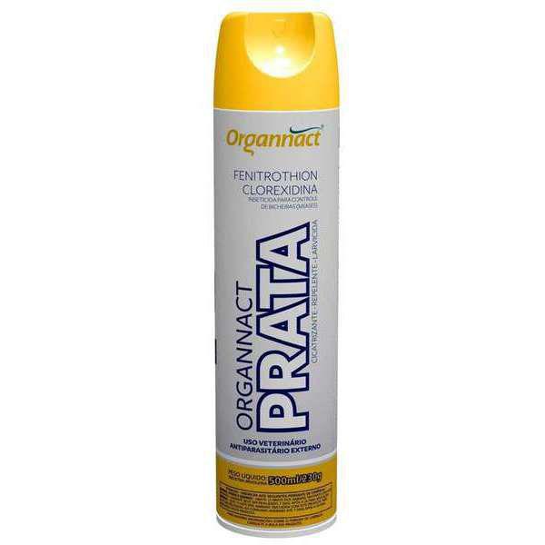 Spray Antiparasitário Externo Prata 500ml/230g - Organnact