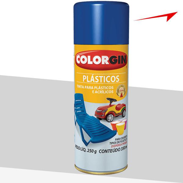 Spray Colorgin Plásticos 1522 - Prata Metalico