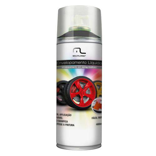 Spray Envelopamento Líquido 400Ml Preto Fosco Au420 Multilaser