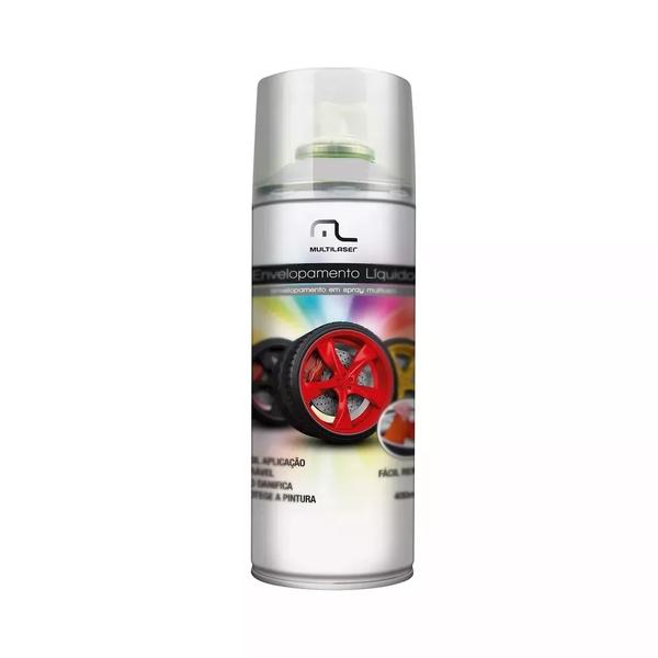 Spray Envelopamento Multilaser Liquido Branco Fosco 400ML - AU421