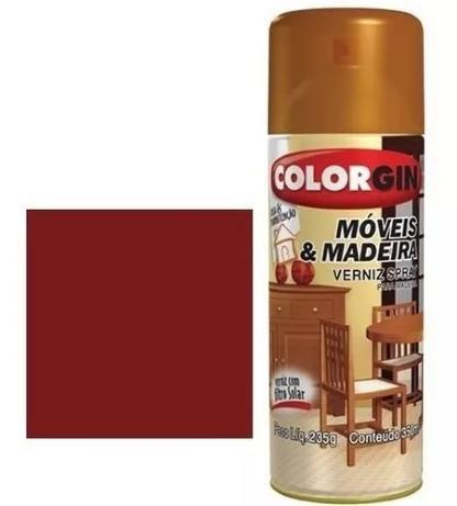 Spray Uso Geral Verniz Madeira Mogno 763 Colorgin