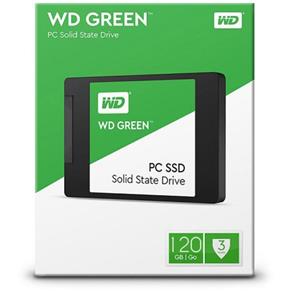 SSD 120GB WD Green 2.5´ SATA III 6Gb/s Leituras: 540MB/s e Gravações: 430MB/s
