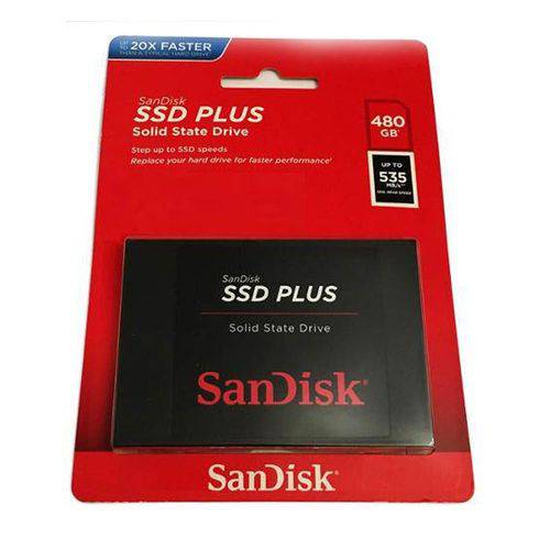 Ssd 480GB Sandisk Plus G26 535-540MBS