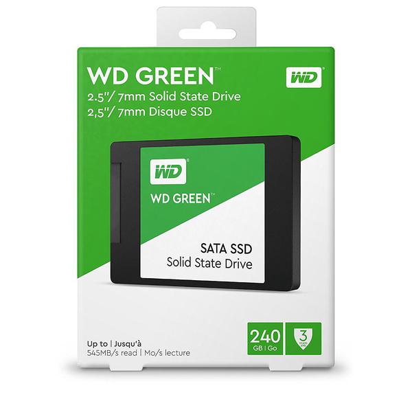 SSD - 2,5pol / SATA3 - 240GB - Western Digital Green - WDS240G2G0A