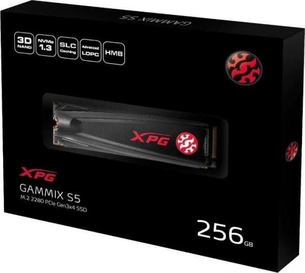 SSD ADATA XPG Gammix S5 256GB M.2 Pcie - AGAMMIXS5-256GT-C