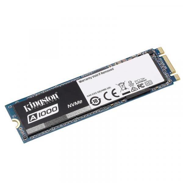 SSD Desktop Notebook Kingston 480GB A1000 M.2 M.2 2280 PCIE NVME Ger 3.0 X2 SA1000M8/480G