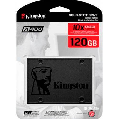 Ssd Desktop Notebook Ultrabook 120gb 2.5 Pol Sa400s37120g Kingston