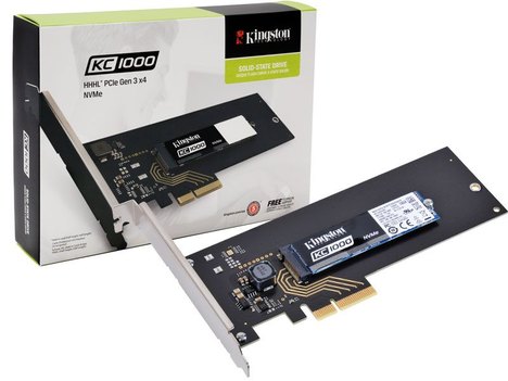 Ssd Desktop Notebook Ultrabook Kingston Skc1000h/960G 960Gb Kc1000 M.2 Hhhl Pcie Gen3x4 Nvme