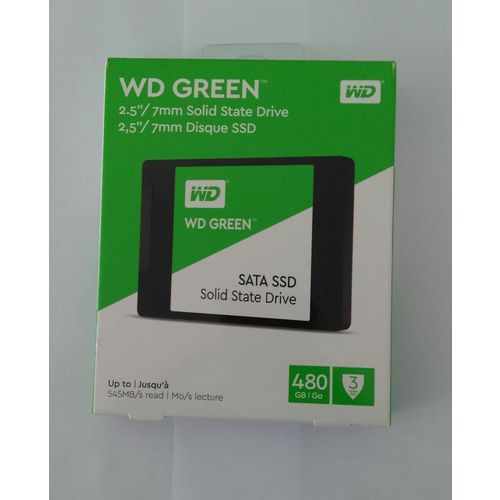 Ssd Green Wd 480gb Sata Iii 6gb S 2.5” 7mm