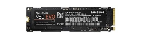 SSD - M.2 (2280 / PCIe NVMe) - 250GB - Samsung 960 Evo - MZ-V6E250BW