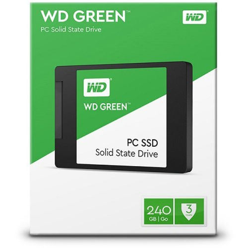 SSD WD Green 240GB 2.5´ SATA III 6Gb/s Leituras: 545MB/s e Gravações: 465MB/s